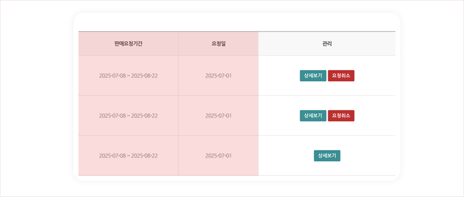 판매요청기간